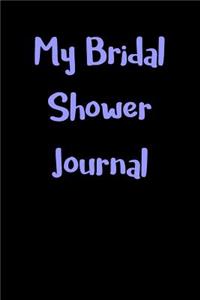 My Bridal Shower Journal