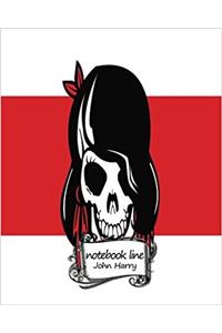 Notebook Line Skull Woman