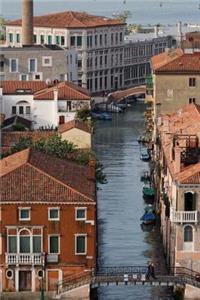 Aerial View of House on a Canal in Venice, Italy Journal