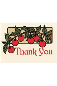 Cherry Thank You: Boxed Set of 6 Cards