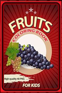 Fruits Coloring Book for kids