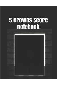 5 Crowns Score notebook