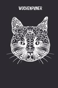 Wochenplaner mit Katze als Mandala