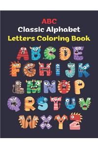 ABC Classic Alphabet Letters Coloring Book