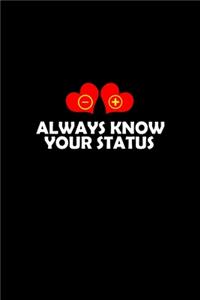 Always know your status