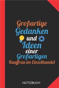 Großartige Gedanken einer Kauffrau im Einzelhandel