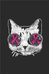 Cat With Pink Ribbon Sunglasses