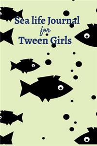 Sea Life Journal For Tween Girls