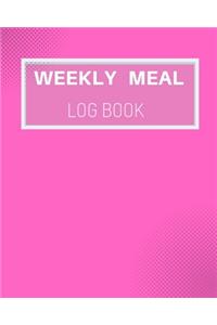 weekly meal log book
