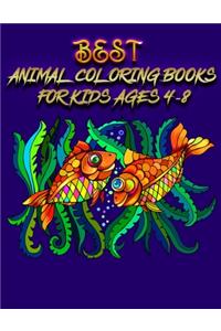 Best animal coloring books for kids ages 4-8