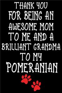 Thank You For Being An Awesome Mom To Me And A Brilliant Grandma To My Pomeranian