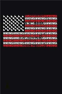 Qanon WWG1WGA Flag Notebook