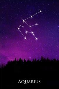 2020 Daily Planner Aquarius Constellation Night Sky Astrology Symbol 388 Pages