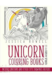 Unicorn Coloring Books for Girls Ages 9-12