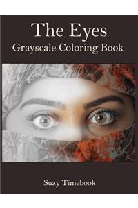 The Eyes Grayscale Coloring Book
