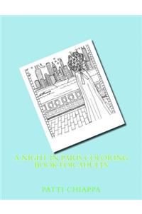 Night in Paris Coloring Book for Adults