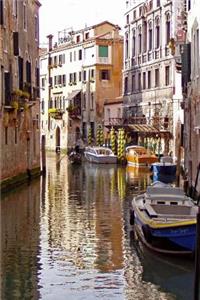 Boats on the Channel in Venice, Italy Journal