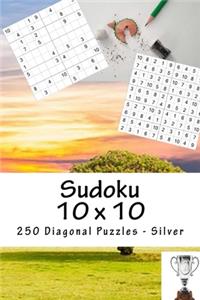 Sudoku 10 x 10 - 250 Diagonal Puzzles - Silver