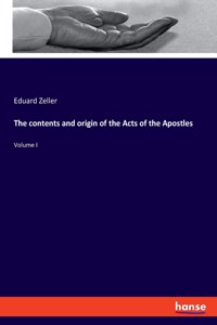contents and origin of the Acts of the Apostles