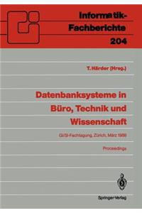 Datenbanksysteme in Büro, Technik und Wissenschaft