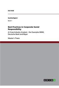 Best Practices in Corporate Social Responsibility