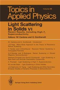 Light Scattering in Solids VI: Recent Results, Including High-Tc Superconductivity