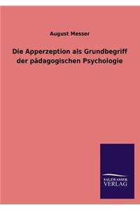Apperzeption ALS Grundbegriff Der Padagogischen Psychologie