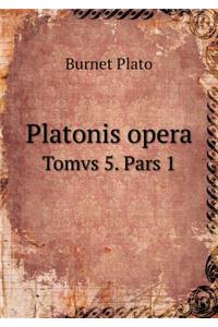 Platonis Opera Tomvs 5. Pars 1