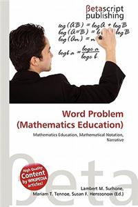 Word Problem (Mathematics Education)