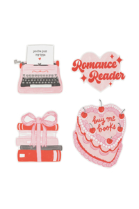 Romance Reader Stickers - Sticker Set of 4