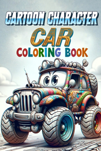 Cartoon Character Car coloring book
