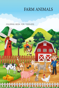 Farm Animals coloring book For Toddlers