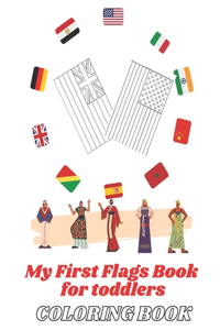 My First Flags Book for toddlers coloring book