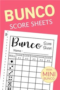 Bunco Score Sheets