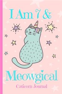 Caticorn Journal I Am 7 & Meowgical
