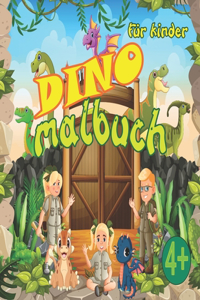 DINO Malbuch für Kinder ab 4,