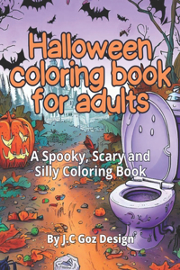 Halloween coloring book for adults