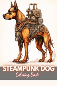 Steampunk Dog Coloring Book