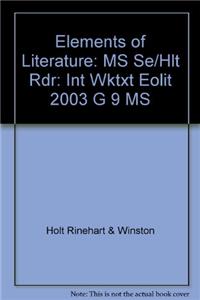 Elements of Literature Mississippi: Worktext