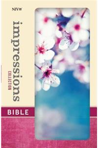 NIV, Impressions Collection Bible, Hardcover, Blue/White