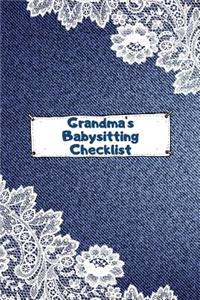 Grandma's Babysitting Checklist