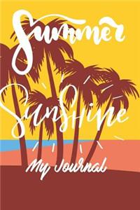 Summer Sunshine My Journal