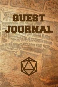 Quest Journal: Role Playing Game Adventure Log - RPG Lovers