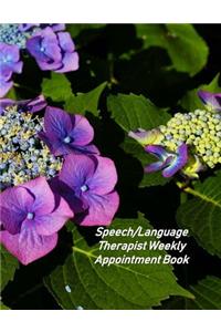 Speech/Language Therapist Weekly Appointment Book
