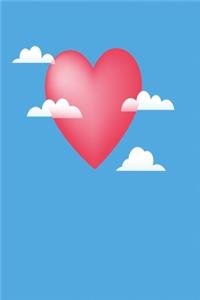 Heart in the clouds notebook