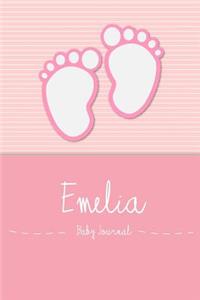 Emelia - Baby Book: Personalized Baby Book for Emelia, Perfect Journal for Parents and Child