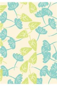 Shabby Chic Leaves Lined Undated Journal