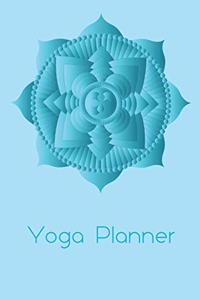 Yoga Class Planner Turquoise Lotus Mandala