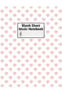 Blank Sheet Music Notebook