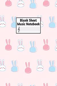 Blank Sheet Music Notebook